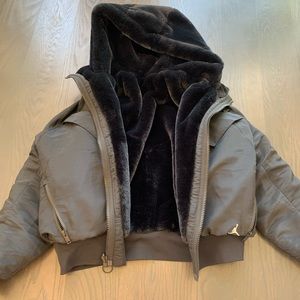 Black Reversible Jordan Women’s Hooded Jacket